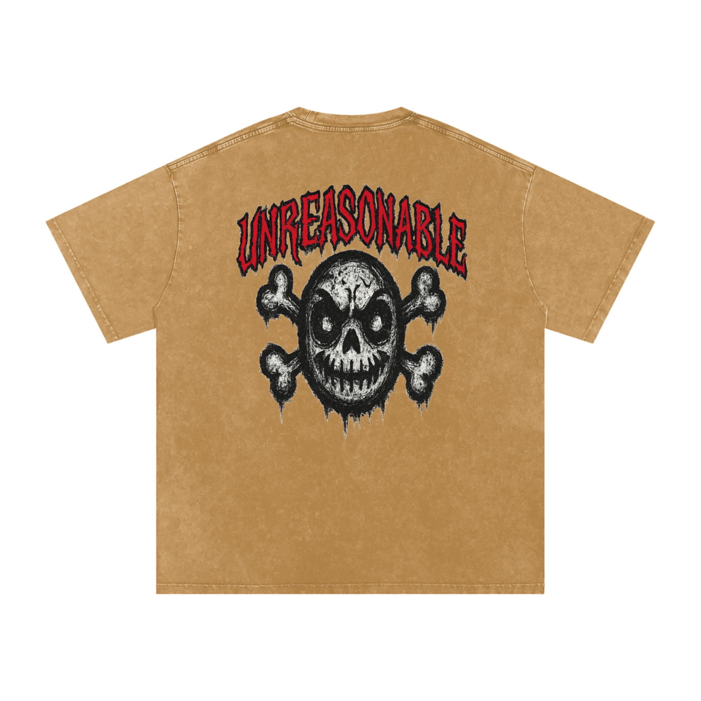 URBAN HAZE “Unreasonable” tSnow Washed Oversized Cotton T-Shirt