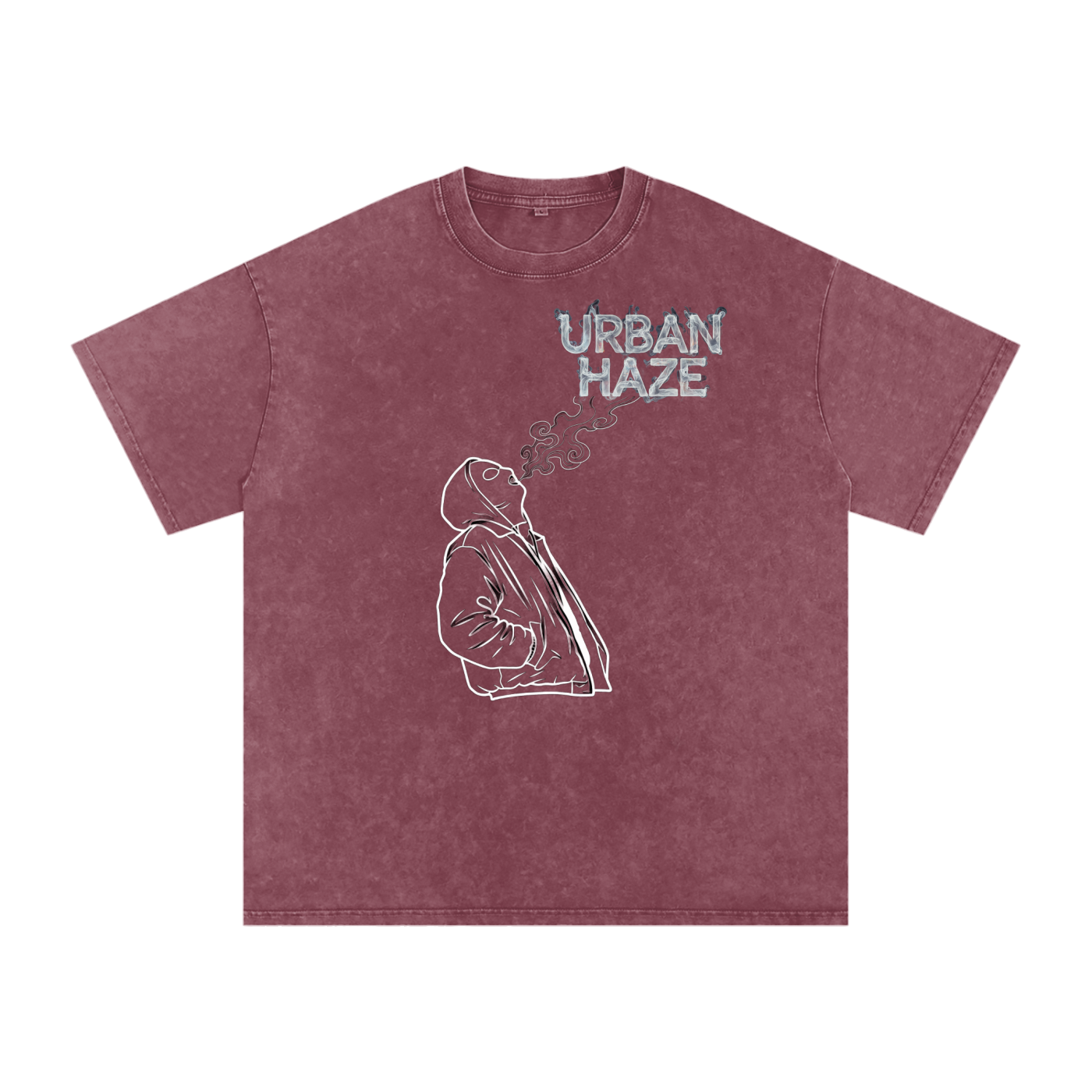 “URBAN HAZE” Snow Washed Oversized Cotton T-Shirt