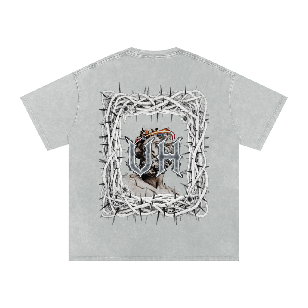“URBAN HAZE” Snow Washed Oversized Cotton T-Shirt