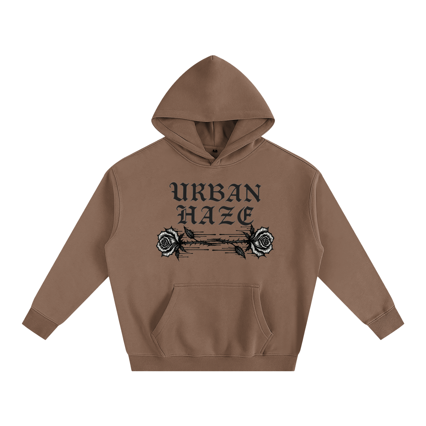 URBAN HAZE “Present Tense” Oversize Fleeced Hoodie