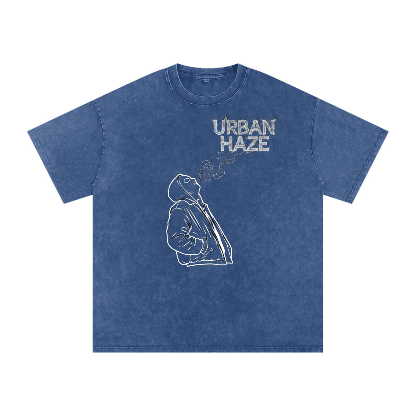 “URBAN HAZE” Snow Washed Oversized Cotton T-Shirt