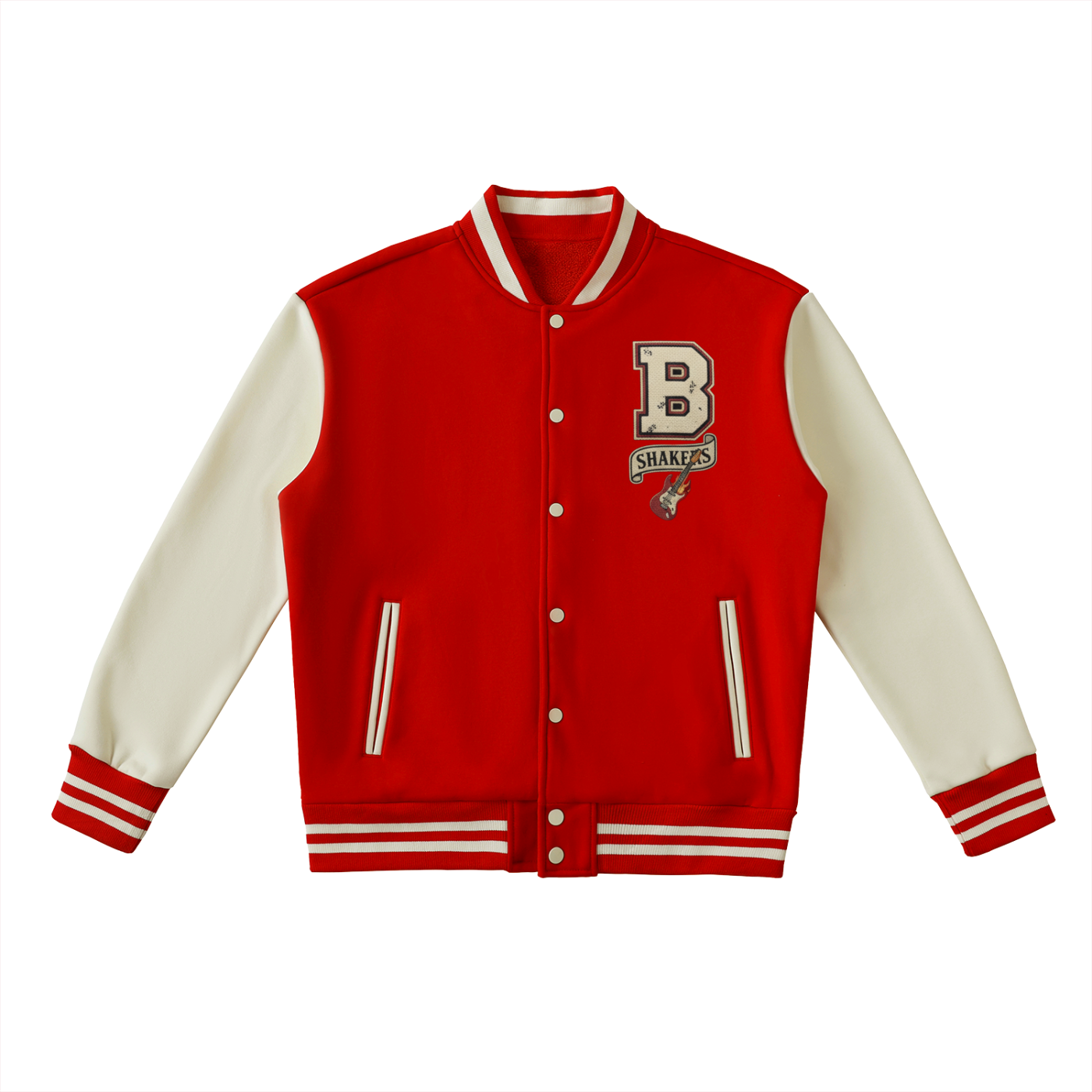 “URBAN HAZE” Bone Shakers Two-Tone Fleeced Varsity Jacket
