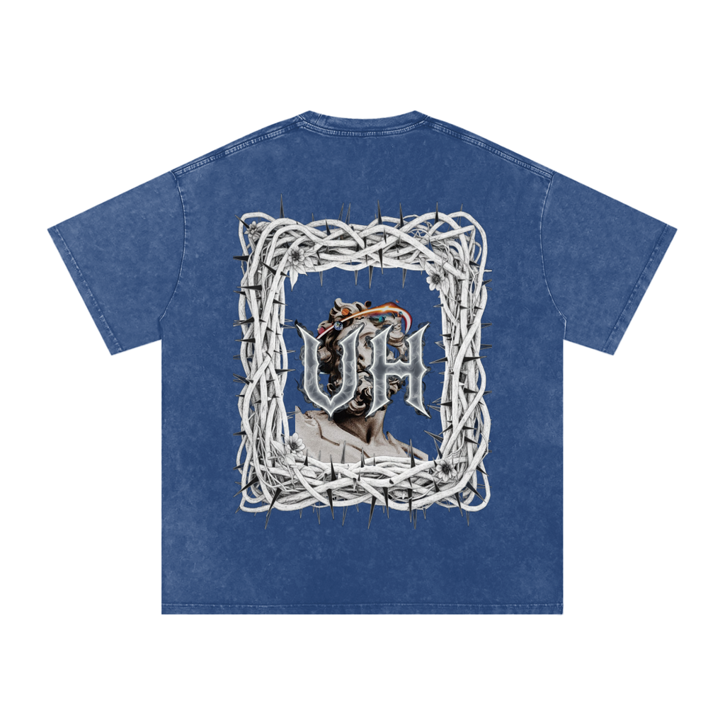 “URBAN HAZE” Snow Washed Oversized Cotton T-Shirt