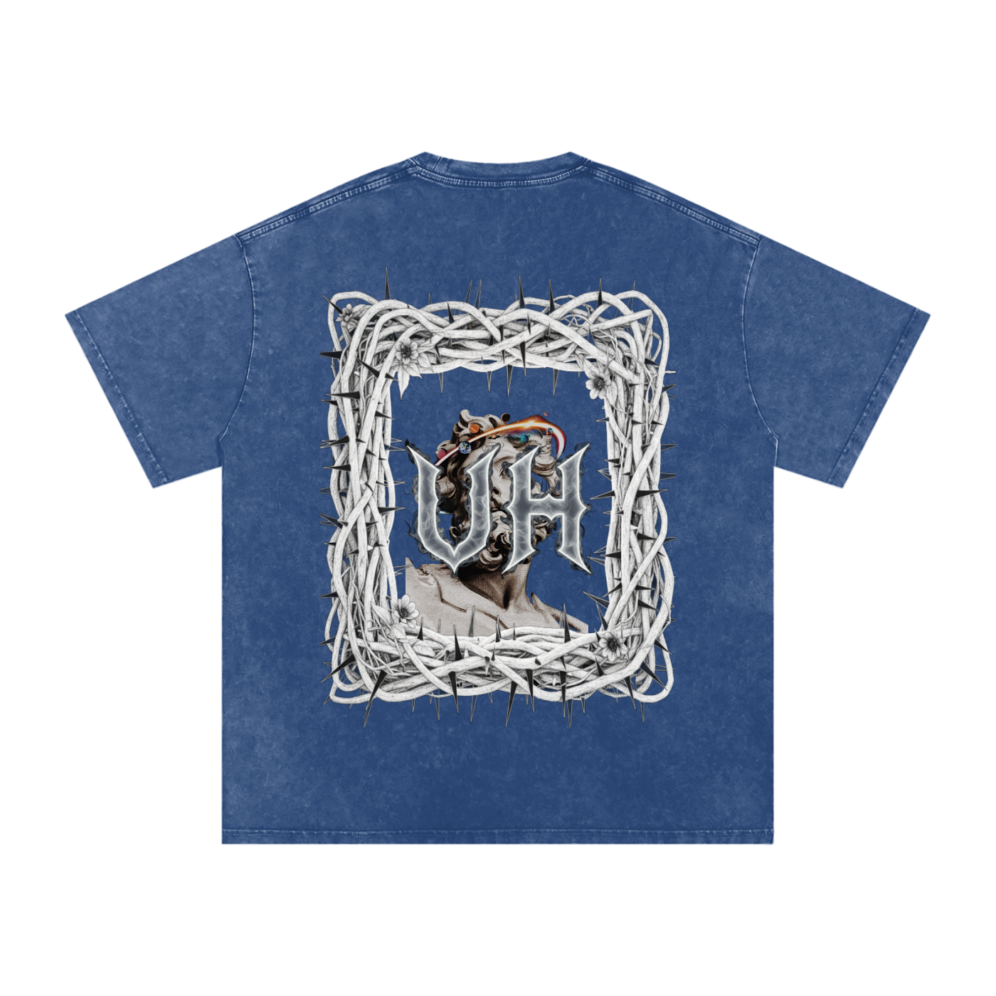 “URBAN HAZE” Snow Washed Oversized Cotton T-Shirt