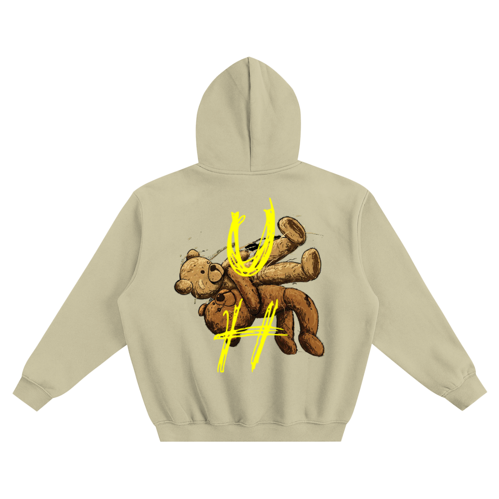 “URBAN HAZE” Vintage Fleeced Boxy Hoodie