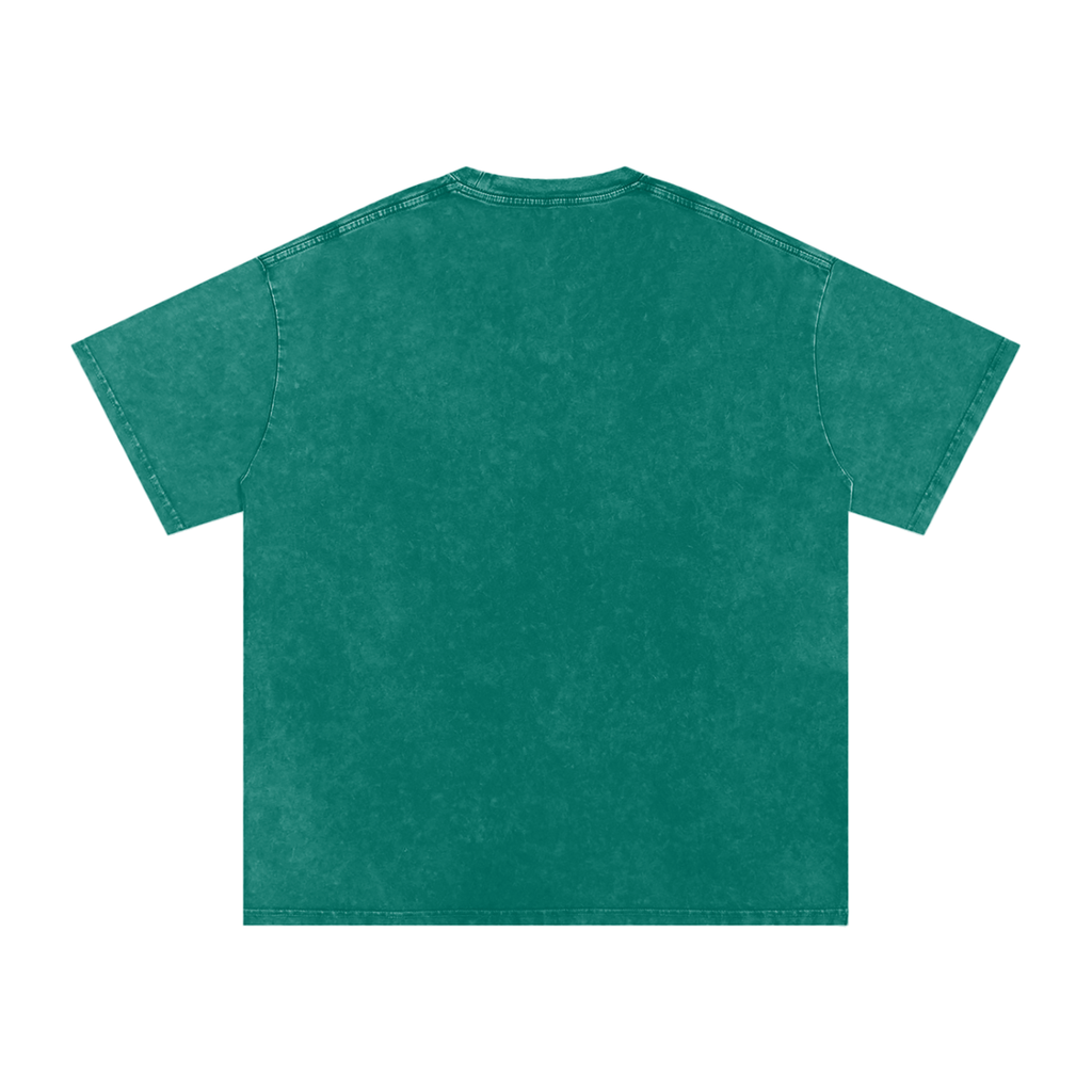 "Urban Haze" Retro Snow Washed Oversized Cotton T-Shirt