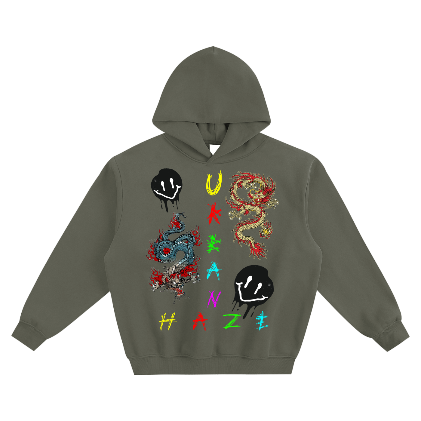 “URBAN HAZE” Vintage Fleeced Boxy Hoodie