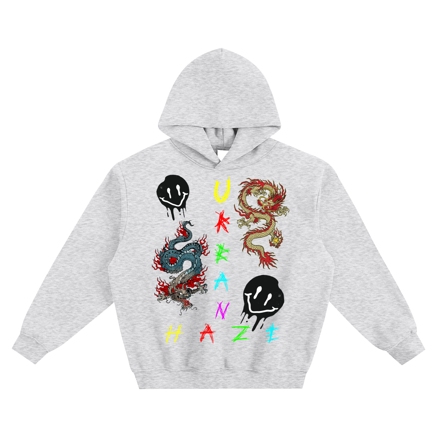 “URBAN HAZE” Vintage Fleeced Boxy Hoodie