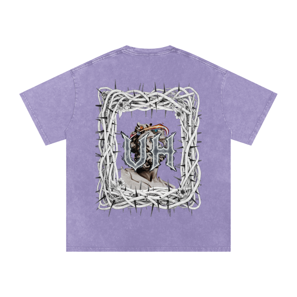 “URBAN HAZE” Snow Washed Oversized Cotton T-Shirt