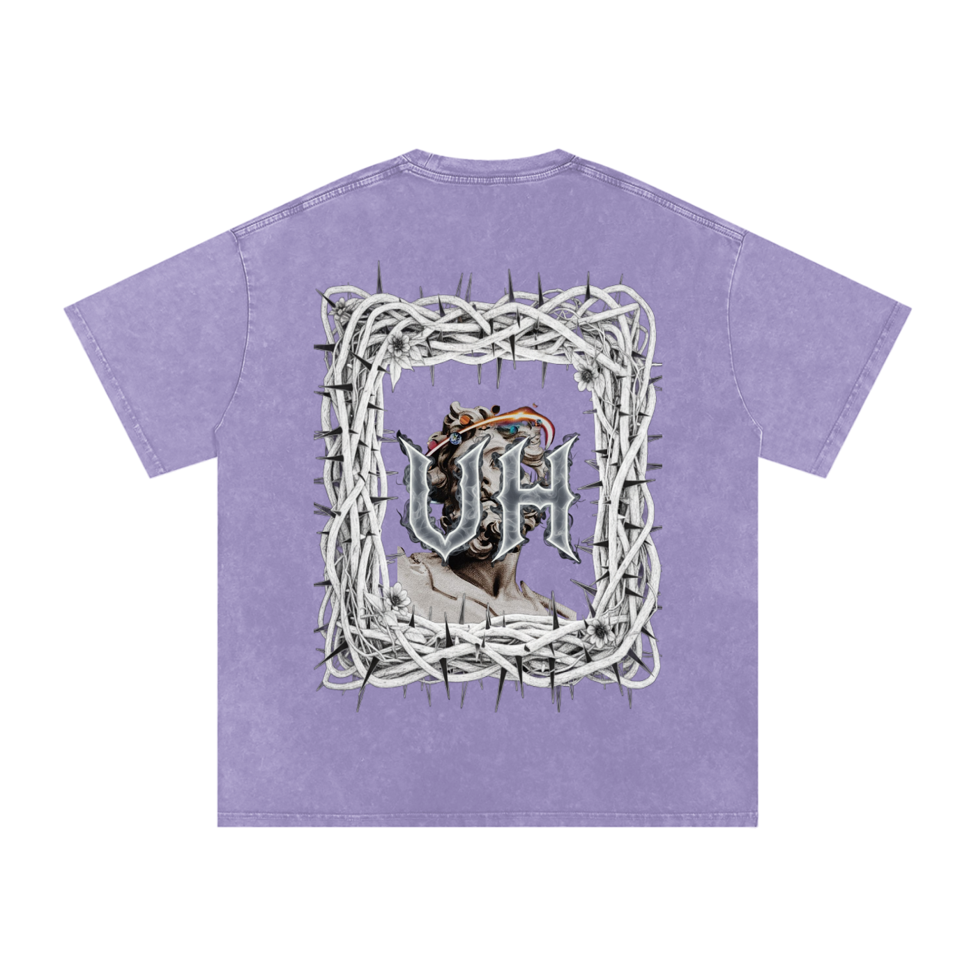 “URBAN HAZE” Snow Washed Oversized Cotton T-Shirt