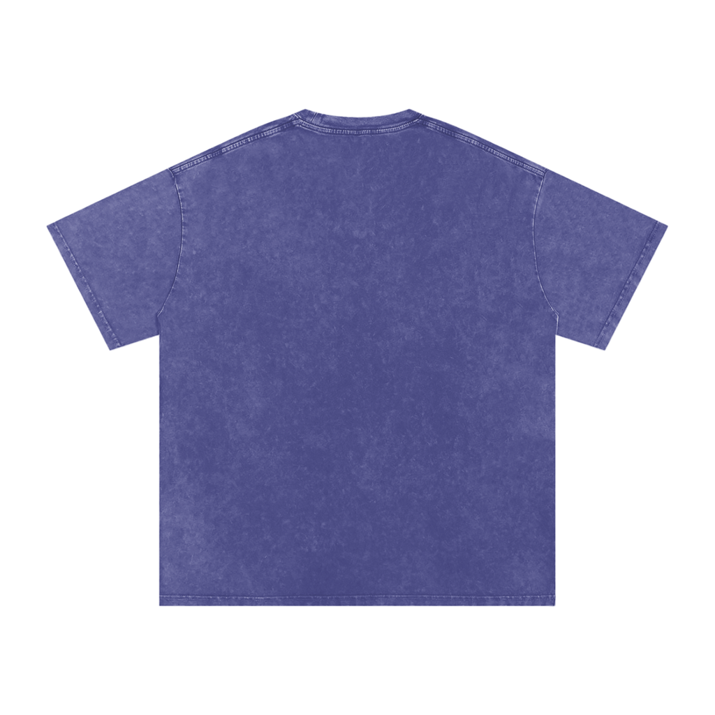 "Urban Haze" Retro Snow Washed Oversized Cotton T-Shirt