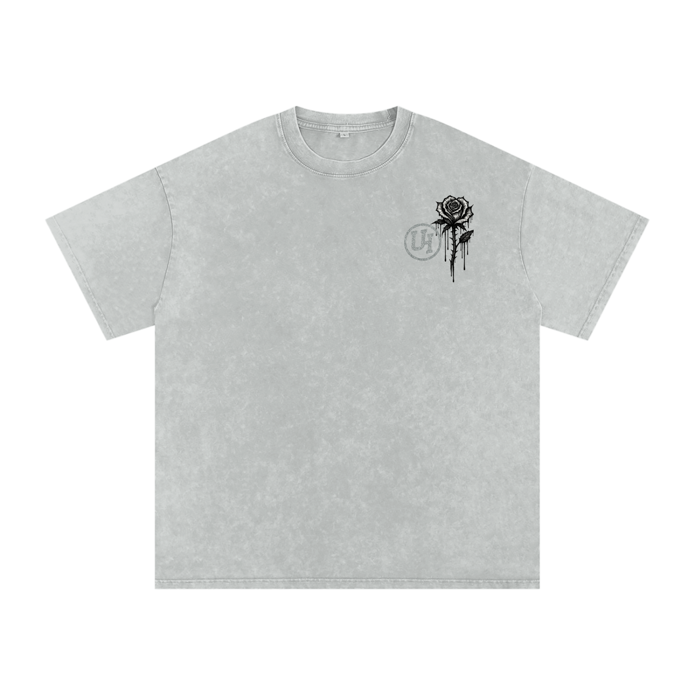 URBAN HAZE “Unreasonable” tSnow Washed Oversized Cotton T-Shirt