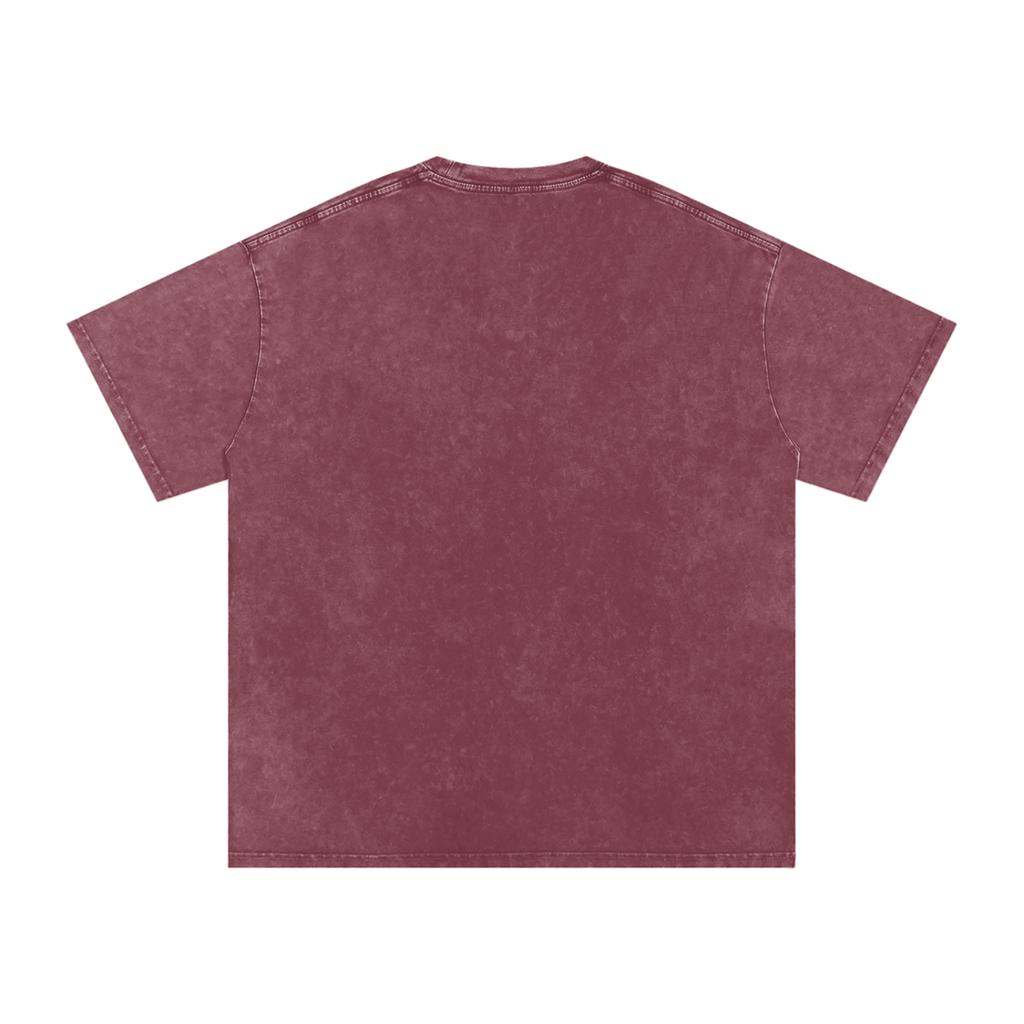 "Urban Haze" Retro Snow Washed Oversized Cotton T-Shirt