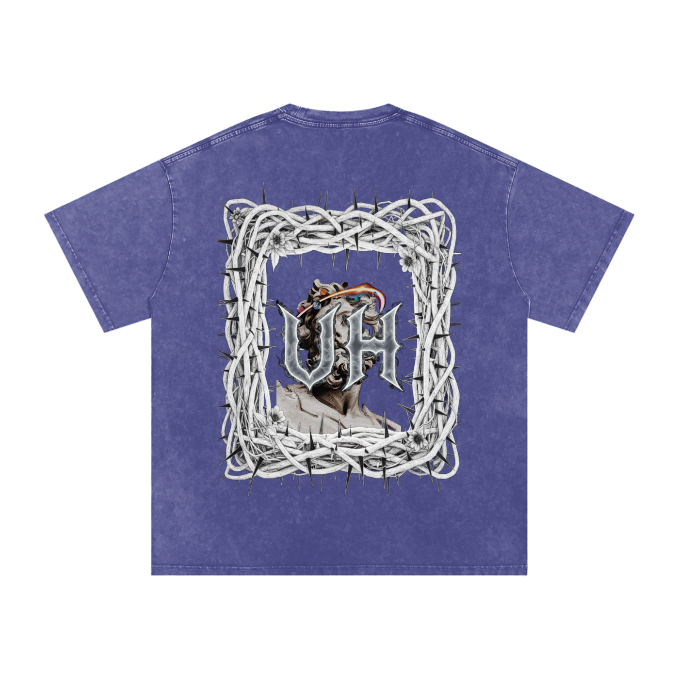 “URBAN HAZE” Snow Washed Oversized Cotton T-Shirt