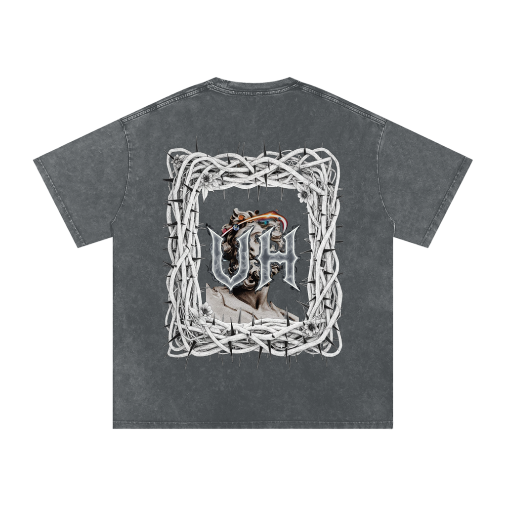 “URBAN HAZE” Snow Washed Oversized Cotton T-Shirt