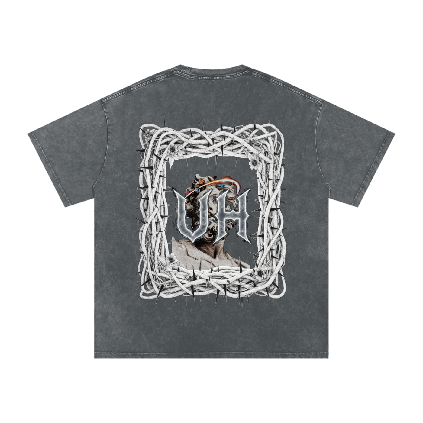 “URBAN HAZE” Snow Washed Oversized Cotton T-Shirt