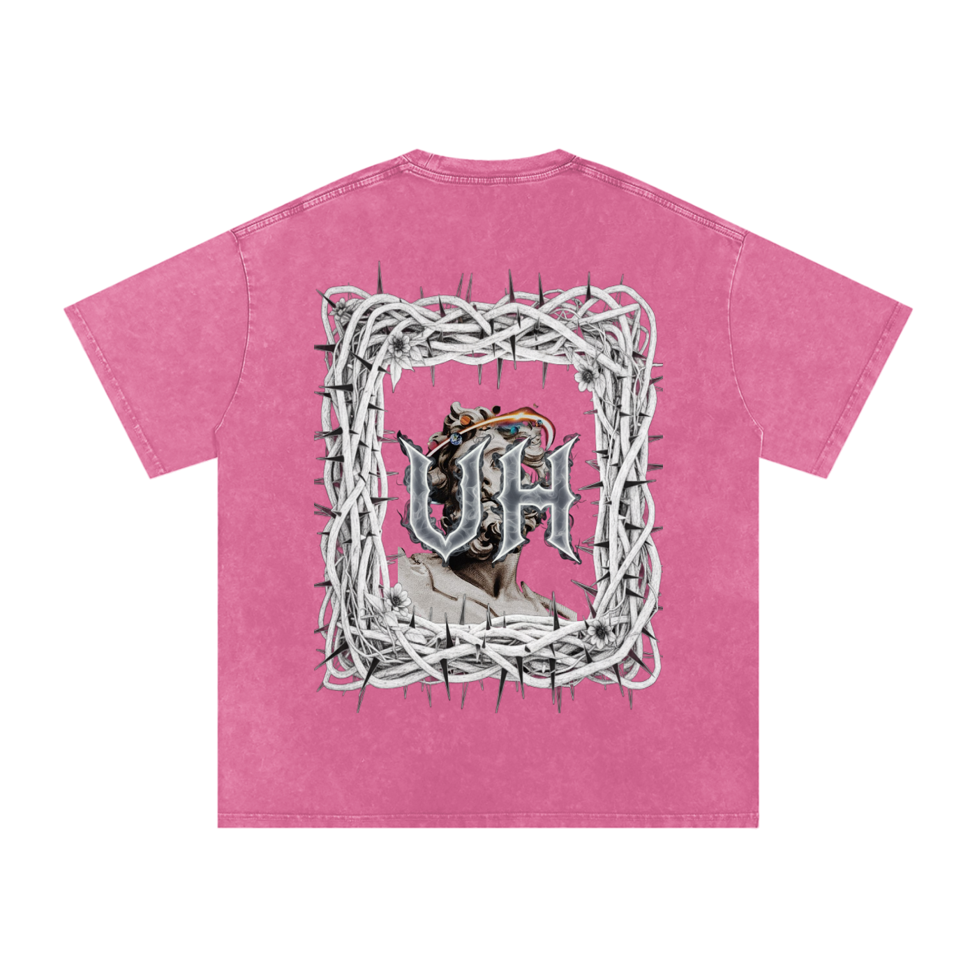 “URBAN HAZE” Snow Washed Oversized Cotton T-Shirt