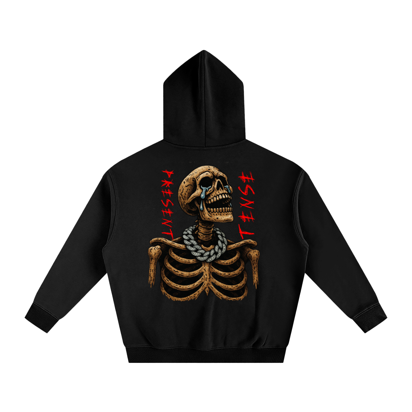 URBAN HAZE “Present Tense” Oversize Fleeced Hoodie
