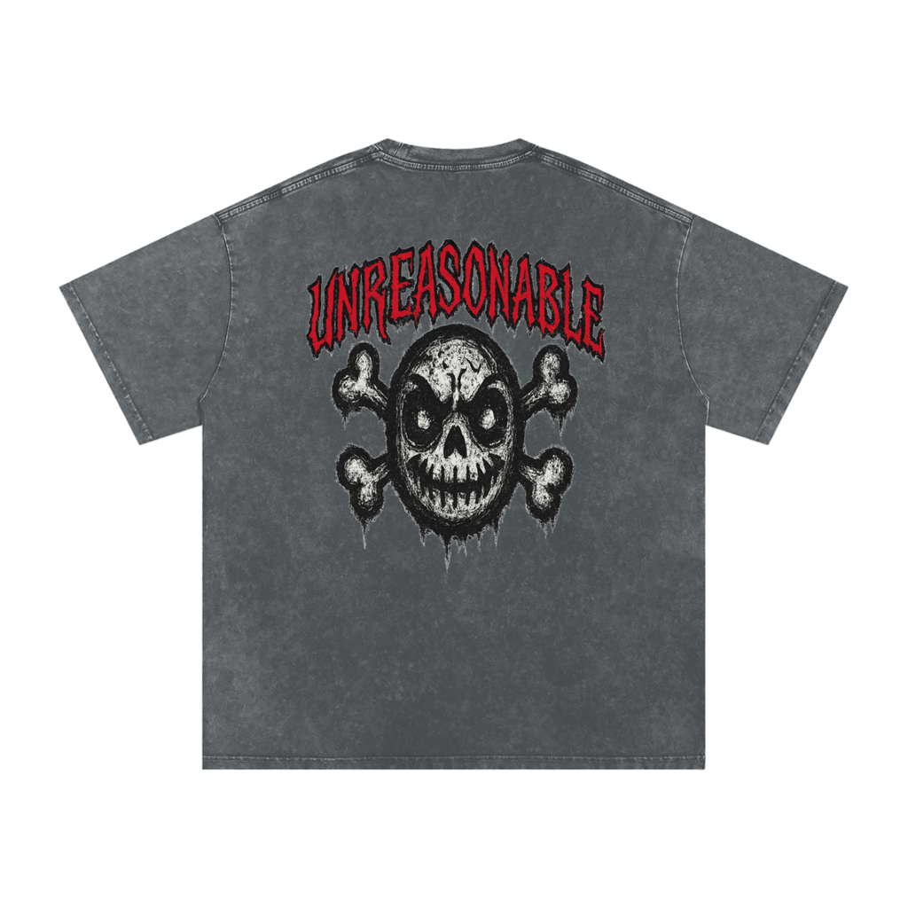 URBAN HAZE “Unreasonable” tSnow Washed Oversized Cotton T-Shirt