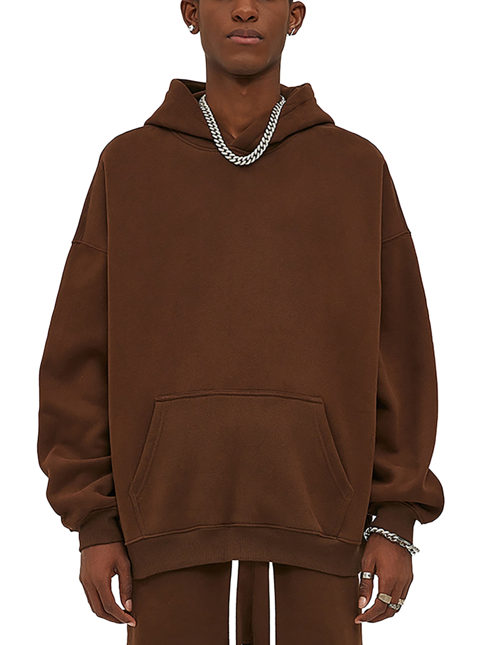 URBAN HAZE “Present Tense” Oversize Fleeced Hoodie