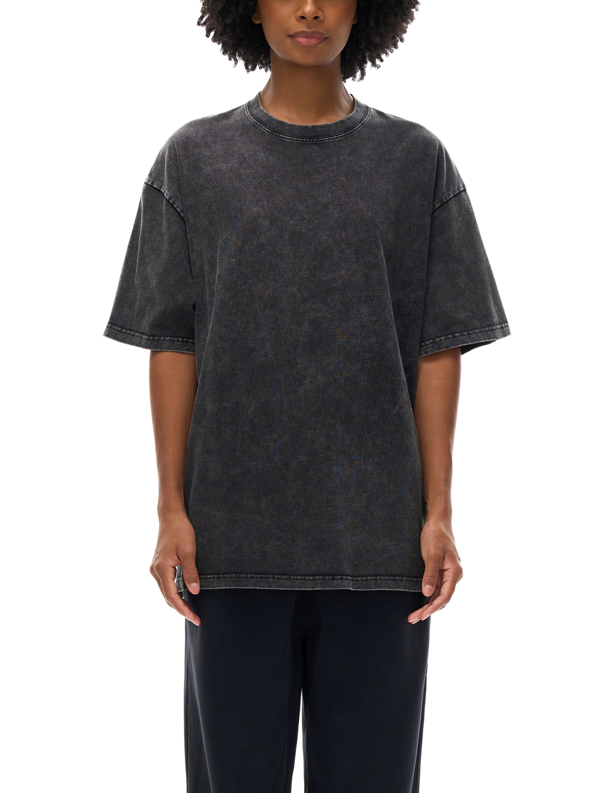 URBAN HAZE “Unreasonable” tSnow Washed Oversized Cotton T-Shirt