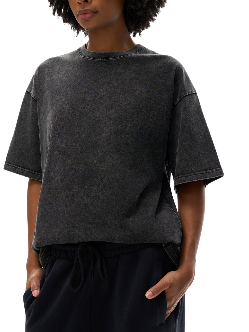 URBAN HAZE “Unreasonable” tSnow Washed Oversized Cotton T-Shirt