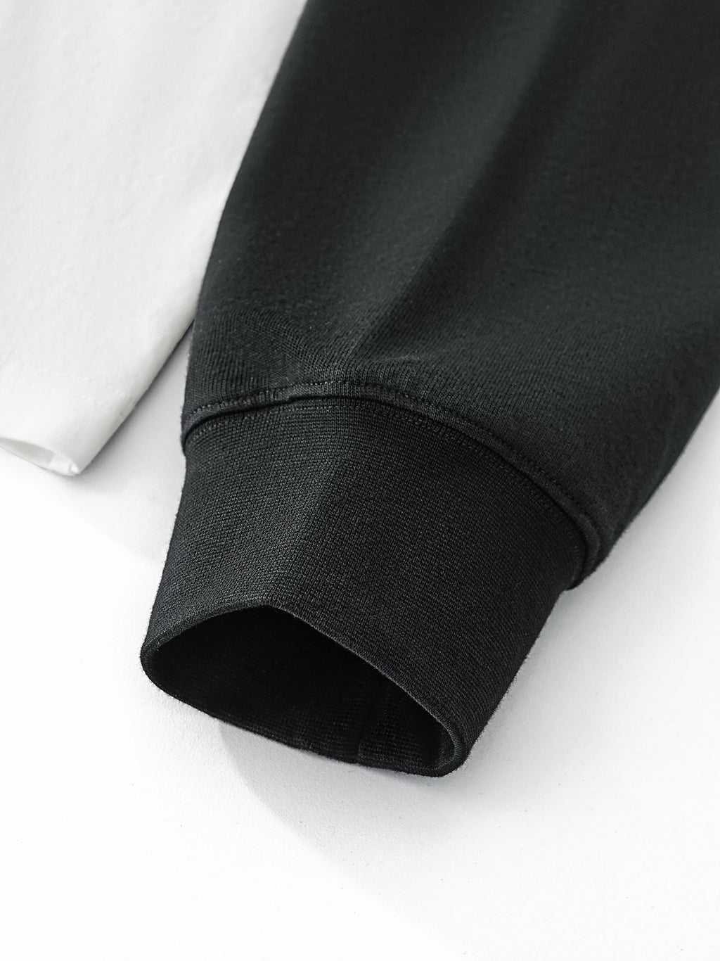 URBAN HAZE “Unreasonable” Layered Contrast Sleeve Cotton T-Shirt