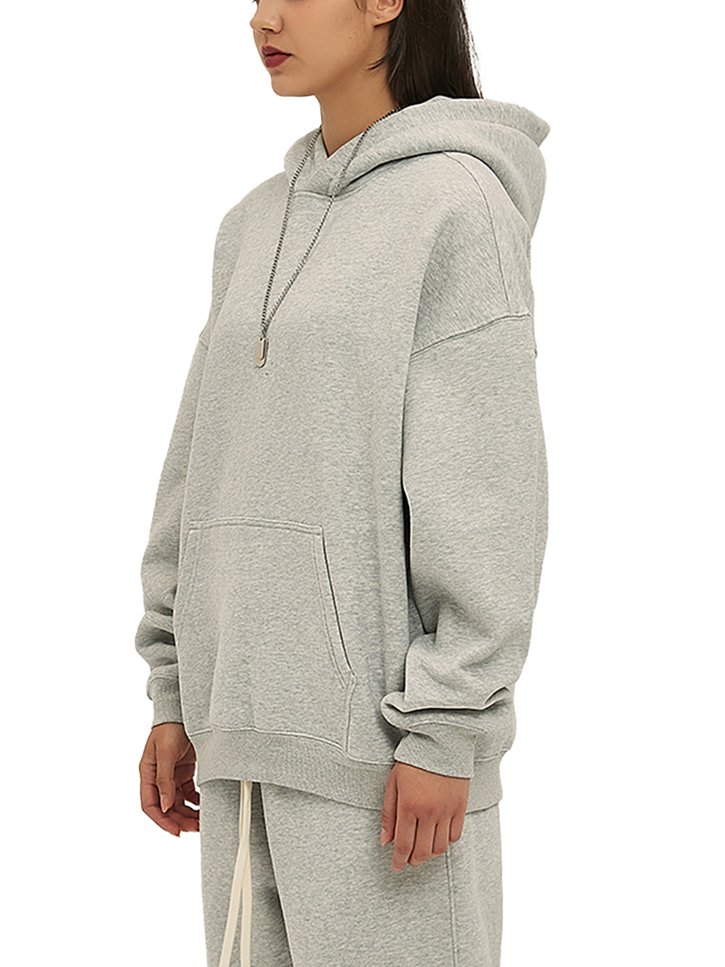 URBAN HAZE “Present Tense” Oversize Fleeced Hoodie