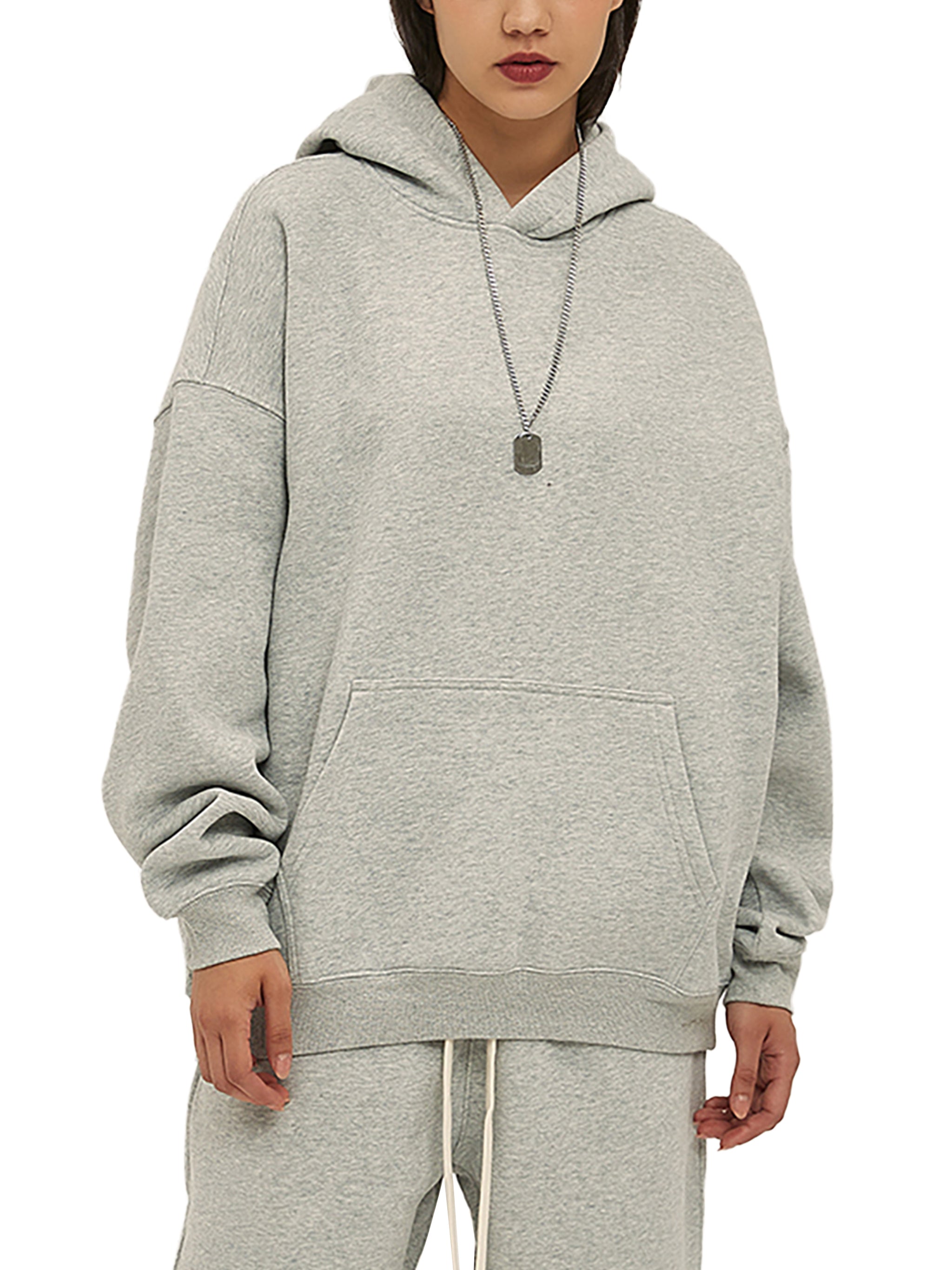 URBAN HAZE “Present Tense” Oversize Fleeced Hoodie